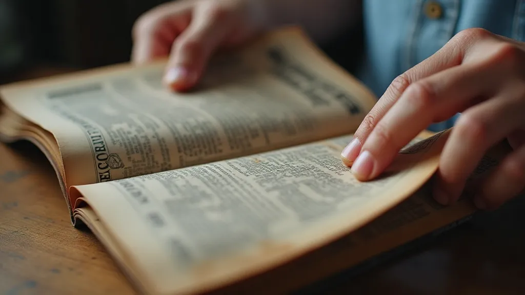 Collector's hands holding a vintage TV Guide