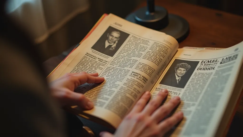 Collector Examining Vintage TV Guide