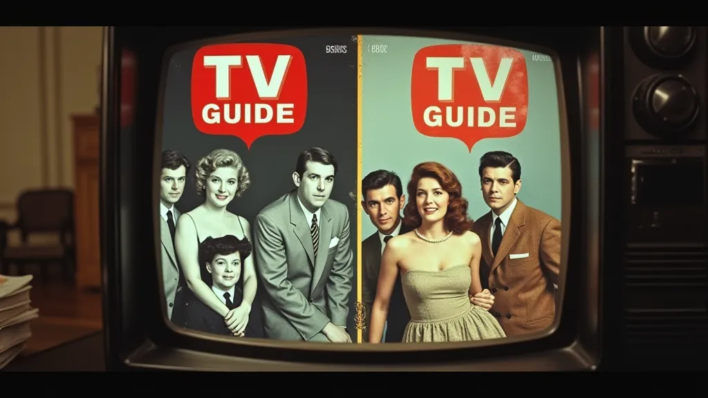 Comparison of 1950s and 1960s TV Guide covers