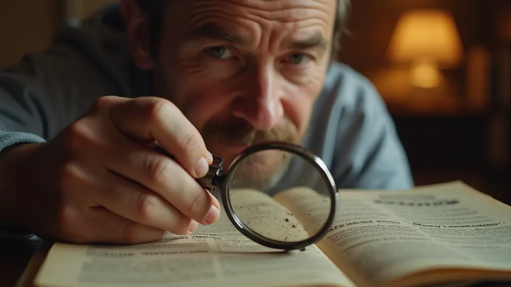 Collector inspecting a vintage TV Guide