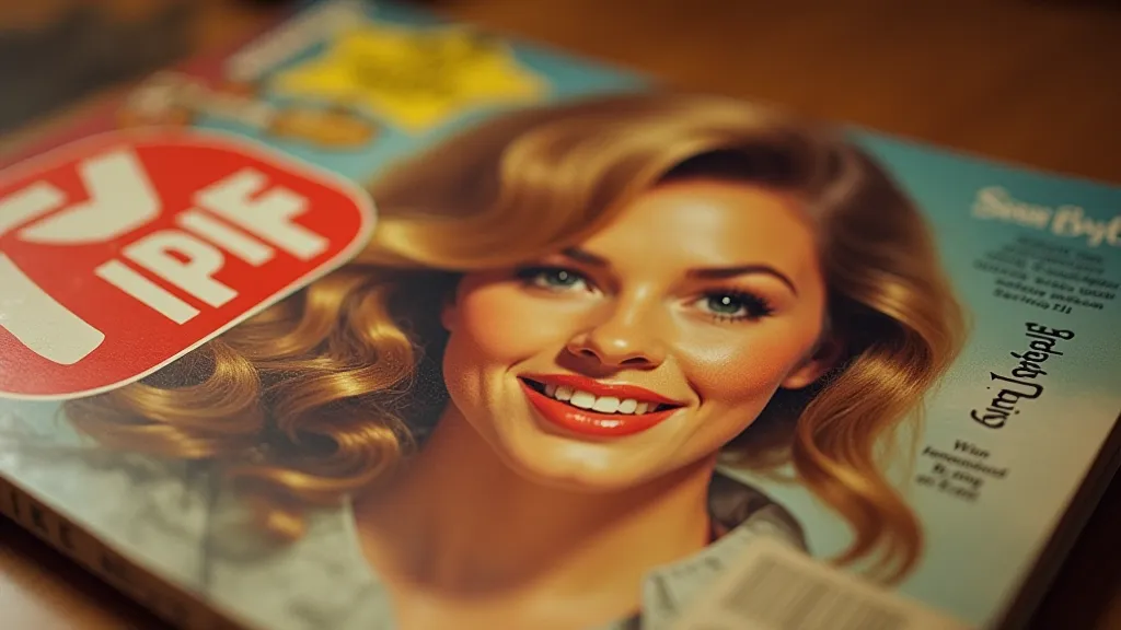 Vintage TV Guide cover close-up