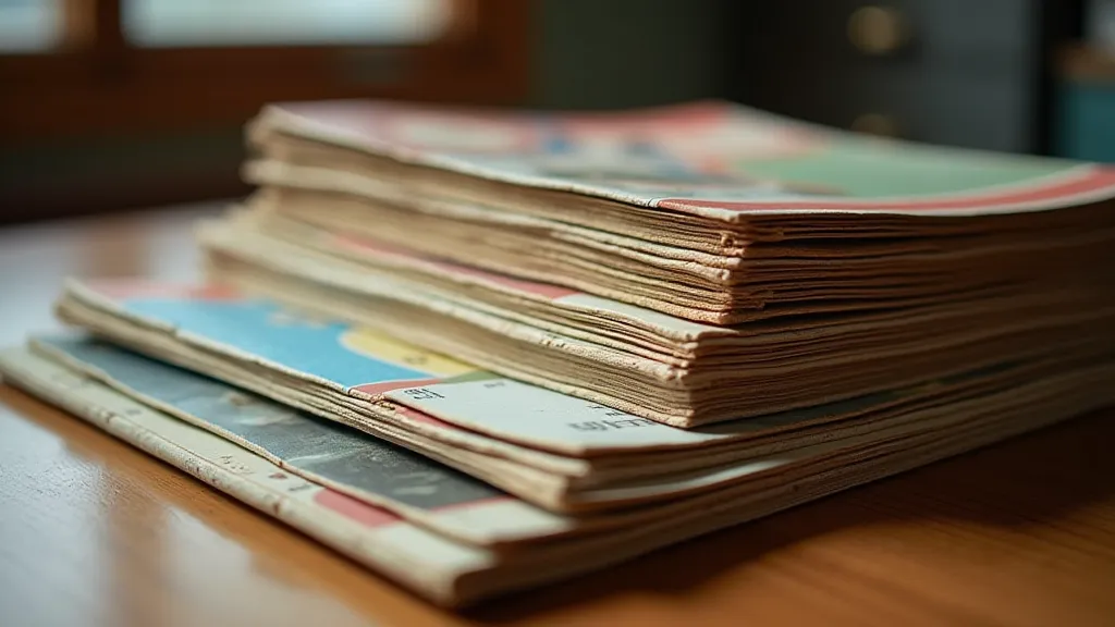 Stack of vintage TV Guides
