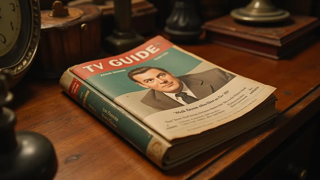 First edition TV Guide on a desk