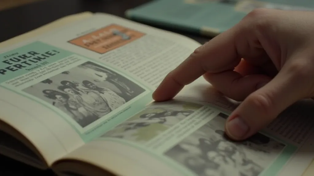 Hand Holding Vintage TV Guide